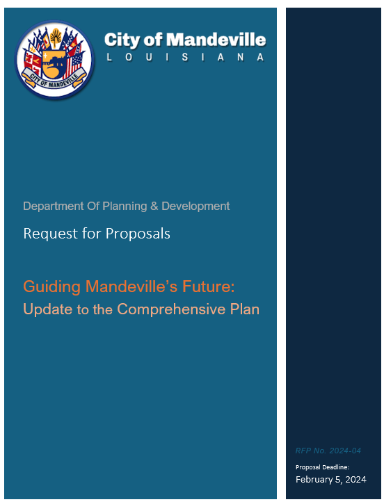RFP UPDATE TO THE COMPREHENSIVE PLAN Mandeville Louisiana