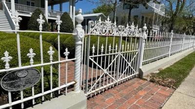 White Iron Fence