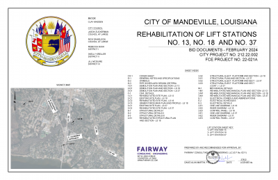 REHABILITATION OF LIFT STATIONS NO. 13, NO. 18 AND NO. 37