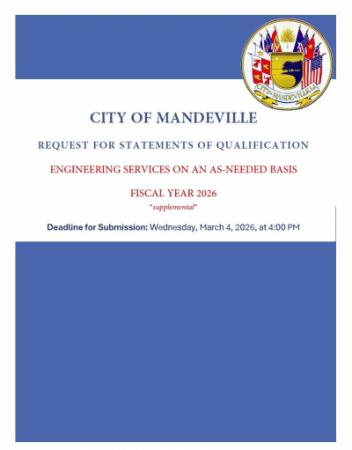 REQUEST FOR STATEMENTS OF QUALIFICATION ENGINEERING SERVICES ON AN AS-NEEDED BASIS