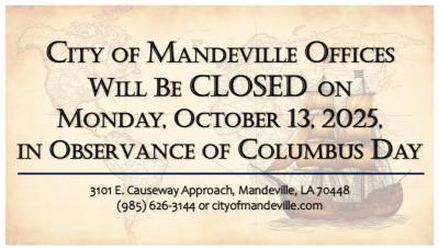 CLOSED - COLUMBUS DAY